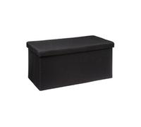 5five Pouf Classy double pliable en polyester Noir 76 cm
