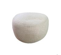 Relaxdays Pouf en tissu côtelé