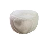 Relaxdays Pouf en tissu côtelé