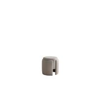 Pouf rembourré beige Pouf rond design Pouf élégant Meuble