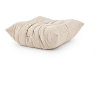 Pouf rembourré / repose-pieds Sitzolo Podi tissu côtelé beige hjh LIVING Beige