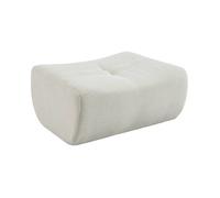 Pouf. repose-pieds pour chauffeuse Sokol velours côtelé crème - Sokol