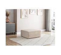 Pouf ROMANE en velours côtelé - Beige