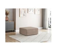 Pouf ROMANE en velours côtelé - Taupe