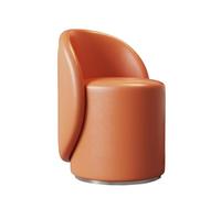 Pouf rond bouclette repose-pieds capitonné pour salon, chambre à coucher, dressing, tabouret moderne