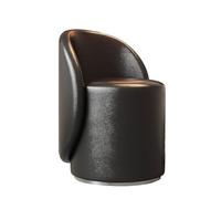 Pouf rond bouclette repose-pieds capitonné pour salon, chambre à coucher, dressing, tabouret moderne