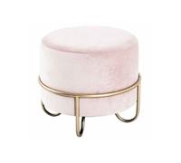 Pouf Rond Design "Coralie" 43cm Crème