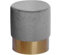 Paris prix Pouf rond en velours - Gris