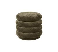 Ferm Living Pouf Pouf Round tissu faded velvet 3 forest