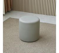 Pouf rond imperméable en cuir synthétique - Repose-pieds en éponge douce pour entrée, siège d'appoint pour invités, tabouret élégant à changement de chaussures, mobilier de salon moderne, décoration