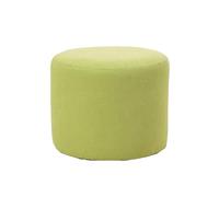 Pouf rond - Petit repose-pieds - Moderne - Rembourré - Avec base antidérapante - Pour salle de bain, chambre à coucher, salon, bureau
