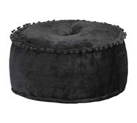Pouf Rond Velours 40x20 cm Bleu Repose-pied Tabouret Salon Maison vidaXL