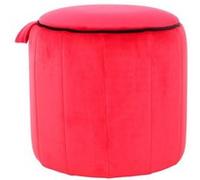 Paris prix Pouf rond velours - Rouge