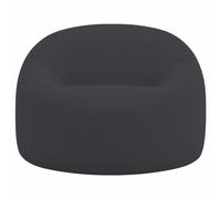 Pouf Salon & Chambre en Velours Côtelé, Déhoussable, Gris foncé, 100 cm | Pouf Déhoussable, Tissu Velours Côtelé Certifié Oeko-Tex