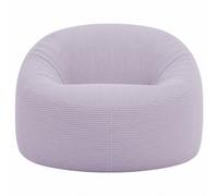 Pouf Salon & Chambre en Velours Côtelé, Déhoussable, Violet parme, 100 cm | Pouf Déhoussable, Tissu Velours Côtelé Certifié Oeko-Tex