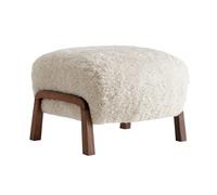 Pouf structure noyer Wulff ATD3 WxHxD 58x39x53cm/with felt gliders