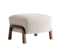 Pouf structure noyer Wulff ATD3 WxHxD 58x39x53cm/with felt gliders