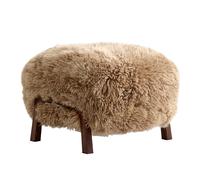 Pouf structure noyer Wulff ATD3 WxHxD 58x39x53cm/with felt gliders