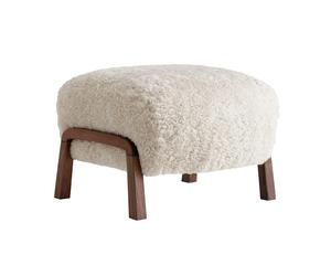 Pouf structure noyer Wulff ATD3 WxHxD 58x39x53cm/with felt gliders