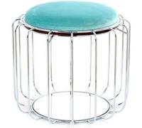 Paris prix Pouf rond en velours - Menthe