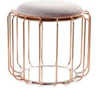 Paris prix pouf rond velours - Rose