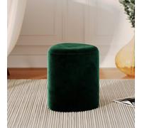 Pouf triangulaire en velours vert - emmy