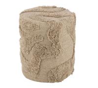 Pouf Tufté Courbes Jaisalmer 50cm Beige