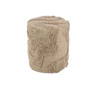 Pouf Tufté Courbes Jaisalmer 50cm Beige