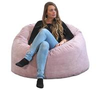 Pouf Velours Côtelé - 100 cm - Bananair - Rose