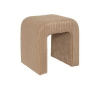 Pouf velours côtelé Sevi beige