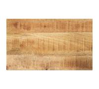 POUFGDR Dessus de Table Rectangulaire Bois Massif Manguier | Bois Tropical Durable, Surface Facile à Nettoyer, Design Rustique, pour Salle à Manger