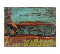 POUFGDR Dessus Table Rectangulaire 60x80 cm Bois Massif Récupéré | Mélange Manguier, Teck, Chêne, Rustique Unique, pour Table Basse, Bar, Console, Bureau