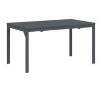 POUFGDR Table Patio Extensible Acier Anthracite 180 x 80 x 74 cm | Design Moderne, Résiste Vent Pluie, Montage Facile 2 Personnes, Pour Jardin Terrasse