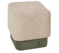 Atmosphera Poufs Doki 2 en 1 Lot de 2 Gris et Vert 41 cm