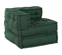 Poufs Modulaires Vidaxl 3 Pièces En Tissu Vert