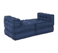 Poufs Modulaires Vidaxl 4 Pcs En Tissu Indigo