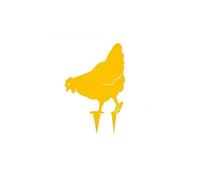 Poule miss chabo à planter - jaune