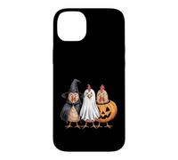 Poulet Effrayant drôle Halloween Poulets fantôme Citrouille sorcière Coque pour iPhone 14 Plus