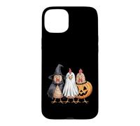 Poulet Effrayant drôle Halloween Poulets fantôme Citrouille sorcière Coque pour iPhone 15 Plus
