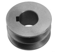 Poulie à courroie trapézoïdale de type A à double rainure 50 mm-100 mm, poulie de moteur en fonte pour outils électriques industriels (56 x 30 x 24 mm)