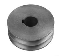Poulie à courroie trapézoïdale de type A à double rainure 50 mm-100 mm, poulie de moteur en fonte pour outils électriques industriels (64 x 30 x 24 mm)