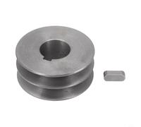 Poulie à courroie trapézoïdale en fonte type A double rainure moteur roue de transmission de puissance industrielle pour perceuse de tour de vilebrequin moteur (72 x 31 x 28 mm)