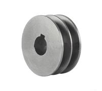 Poulie à double gorge en fonte type A pour courroie trapézoïdale de type V - Poulie de moteur - Accessoire pour outils électriques 50-94 mm de diamètre - Plusieurs tailles (64x30x24 mm)