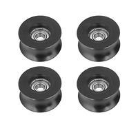 Poulie à gorge en U,8x40x20.7mm 4pcs Roulement à Billes de Rail 0840UU roue de guidage à rouleaux de poulie U-Groove pour Rail Voie Linéaire Systèmeu groove pulley u groove pulley roue a gorge+roulem