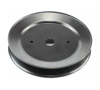 Poulie d'axe de pont pour tondeuses autoportées, diamètre extérieur 133 mm, trou central cannelé de 16 mm, hauteur 25 mm, construction en métal, compatible avec Craftsman Mo