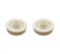 Poulie de moteur de rechange W10677723 pour systèmes d'entraînement de lave-glace - Roue de courroie en plastique robuste, transfert de puissance efficace et réduction des vibrations (2 pièces)