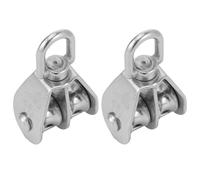 Poulie en Acier Inoxydable 304, Lot de 2, Double Rouleau