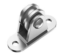 Poulie Inox 2/4Pcs Heavy Duty Fixed Pulley With Mounting Screws And Expansion Block Kit Wall-Mounted Detachable Loading 176 Lb(4Pcs)