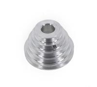 Poulie pagode en aluminium, 5 étapes, pour perceuse à colonne (22 mm) | Pour perceuse d'établi, 5 options, idéal pour atelier, robuste pour aluminium, alésage de 14 mm ou 22 mm