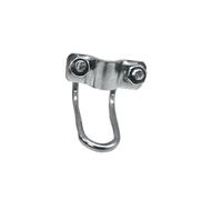 Poulies en U, Double boulon en U galvanisé M8 acier inoxydable et collier de serrage croisé, plusieurs tailles(20x25mm)